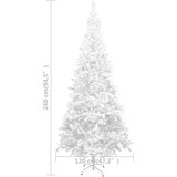 vidaXL umjetno Božićno Drvce L 240 cm Bijelo | shoptok.hr