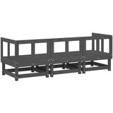  3-dijelna vrtna garnitura od masivne borovine siva | shoptok.hr