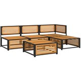  5-dijelna set vrtnih sofa od masivnog drva bagrema s jastucima | shoptok.hr