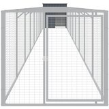  Kućica za pse s igralištem antracit 110 x 1017 x 110 cm čelična | shoptok.hr