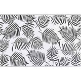  Vanjski tepih ARAKIL bijelo-crni 190 x 290 cm PP Bijela | Shoptok.si