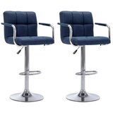  Barski stoli 2 kosa modro blago | Shoptok.si