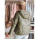 DStreet Kurtka damska przejściowa pikowana z kapturem NIVESSO zielona | shoptok.hr
