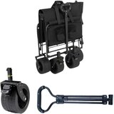 Lean Toys Zložljiv vrtni transportni voziček za plažo, črne barve, 120 l | Shoptok.si