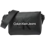 Calvin Klein Jeans Torba za na rame crna / bijela