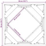  Cvetlično korito Bela 50 x 50 x 50 cm Jeklo, (5000207336) | Shoptok.si