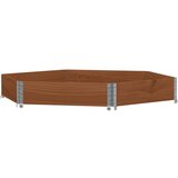 Furnova Visoka greda šestkotna rjava 160x160 cm trdna borovina, (21919945) | Shoptok.si