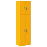  Ormarić za pohranu 2 kom. Žuta boja senfa 60 x 40 x 210 cm - Žuta boja senfa 60 cm 140 cm | shoptok.hr