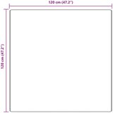  Protuklizni Shaggy Tepih Krema 120 x 120 cm PP | shoptok.hr
