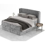 Maison de Rêve Sivi boxspring krevet s prostorom za odlaganje 200x200 cm Passion – | shoptok.hr