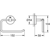 Grohe držalo za WC papir BauCosmopolitan 40457001 | Shoptok.si