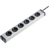 Ehmann Razdelilna letev brez stikala 6-delna aluminij\, varnostni kontakt 0600x00062031, (20641594) | Shoptok.si