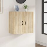 Maison Chic Stenska omarica - Zidna omarica sonoma hrast 60x31x60 cm inženirski les iu38, (22063665) | Shoptok.si