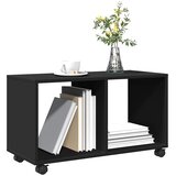  Pomični ormarić crni 72 x 33 x 42,5 cm konstruirano drvo | shoptok.hr