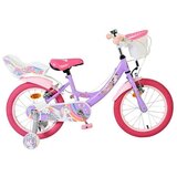 Volare dječji bicikl Unicorn 16″ ljubičaste boje, s dvije ručne kočnice Cijene