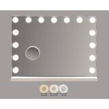 Mauro Ferretti Stensko ogledalo z lučjo/s polico 55x43 cm Hollywood – | Shoptok.si