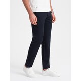 Ombre Men's smart chino SLIM FIT pants - navy blue | Eponuda.ba