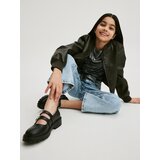 Reserved - Majica kratkih rukava s ukrasnim naborima - crno | shoptok.hr