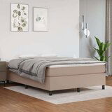  Box spring posteljni okvir kapučino 140x200 cm umetno usnje, (20788171) Cene