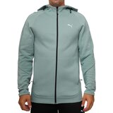 Puma muški duks evostripe full-zip hoodie dk, svetlozeleni cene
