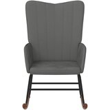  Stolica za ljuljanje tamnosiva baršunasta | shoptok.hr