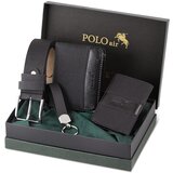 Polo Air Wallet - Black - Plain