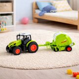 Traktor na daljinsko upravljanje s balirkom 1:24 - zeleno/bijeli | Shoptok.si