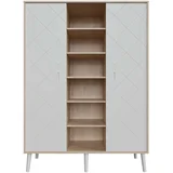 Peak XL ormar s 2 vrata, Natural Oak-White