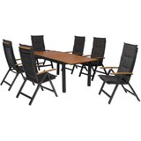 Gardenson VRTNA GARNITURA ITANOS aluminij barve grafita, naravne barve | Shoptok.si