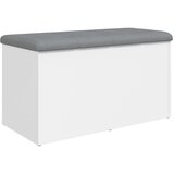  The Living Store Klop za shranjevanje bela 82x42x45 cm inženirski les - Klop Za Shranjevanje, (21444121) | Shoptok.si