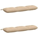  Jastučići za klupe VIANEN 2 kom. 100% poliester Krem - Krem 110 x 30 x 12 cm | shoptok.hr