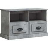 vidaXL TV omarica betonsko siva 80x35x50 cm inženirski les | Shoptok.si