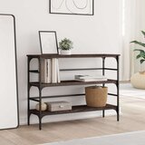  Konzolni stol boja smeđeg hrasta 100x32x75 cm konstruirano drvo | shoptok.hr