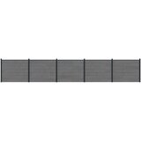 PANEL ograde 5 pcs WPC i aluminij Siva | shoptok.hr
