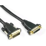 LYNDAHL DVI priključni kabel DVI-I 24+5-polni vtič\, DVI-I 24+5-polna vtičnica 0.5 m črna LKDVFM30005 DVI kabel, (20470322) | Shoptok.si