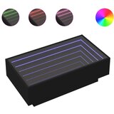 Maison Chic Klubska mizica - kavna mizica - Nizka mizica LED črna 90x50x30 cm inženirski les, (21753834) Cene