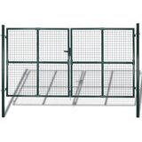  Dvokrilna ogradna vrata 300x150 cm Čelik s praškastim premazom | shoptok.hr