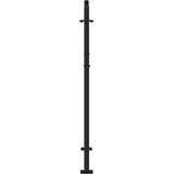  Vrtna vrata crna 100x125 cm čelična valovita dizajna | shoptok.hr