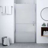 vidaXL Vrata za tuš motno kaljeno steklo 100x178 cm | Shoptok.si