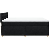  Krevet s oprugama i madracem crni 160x200 cm od tkanine | shoptok.hr