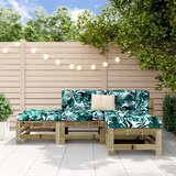 Maison Chic Seti vrtnega pohištva - Vrtna garnitura - Vrtni pohištvo set 4-delna impregnirana borovina, (21810273) | Shoptok.si