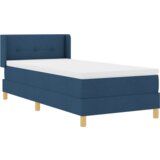  Krevet s box springom i dušekom plavi 80x200 cm tkanina | shoptok.hr
