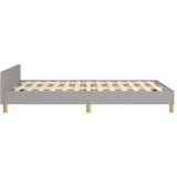 vidaXL Okvir za krevet s uzglavljem svjetlosivi 120x190 cm od tkanine | shoptok.hr