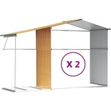  Vrtno spremište svjetlosmeđe 277 x 279 x 179 cm pocinčani čelik | shoptok.hr