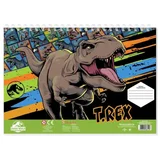 Blok za crtanje sa stikerima JURASSIC 40L 570990