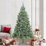  Umjetno božićno drvce 300 LED lampica Topla bijela PVC i metal | shoptok.hr