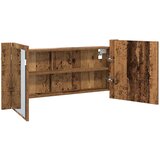  LED Ogledalo s Ormarom s policom Staro drvo 100 x 12 x 45 cm | shoptok.hr