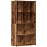 vidaXL Knjižna omara starinski les 66x30x130 cm inženirski les | Shoptok.si