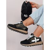 DStreet Sportowe sneakersy damskie FLEXIMOT czarne | shoptok.hr