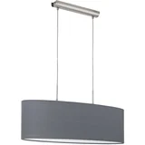 pasteri 2, e27, d-750, nikl/mat, tekstil siva